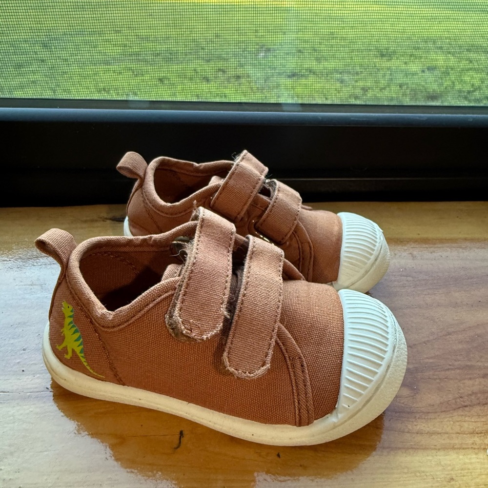 Jumping Beans Brown and White Toddler Sneakers
